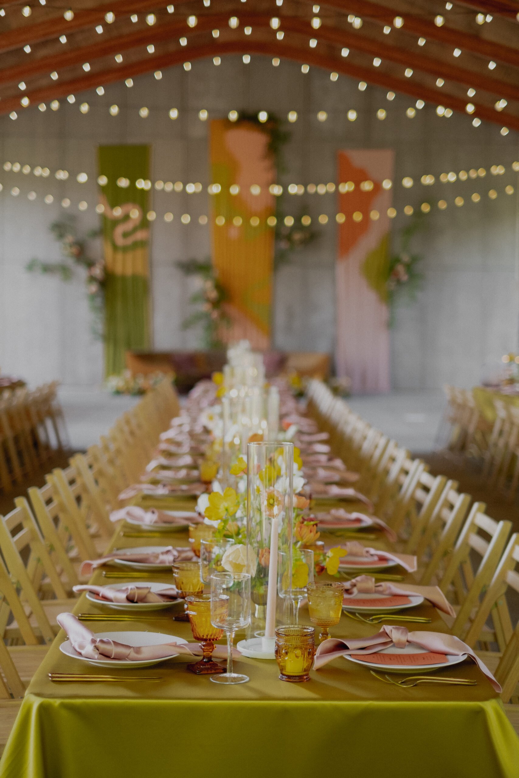 Long-table celebration dinner at Gather Greene